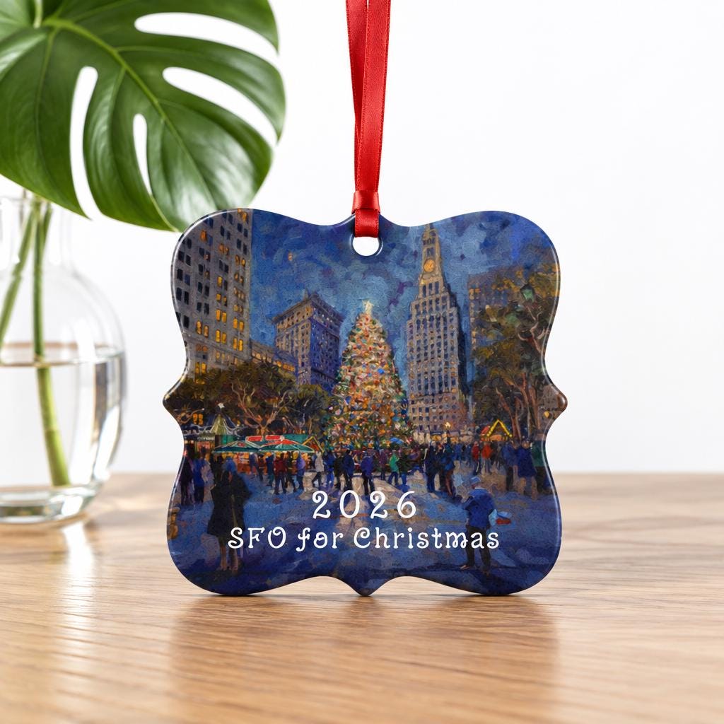 San Francisco Ornament | Union Square Christmas Tree