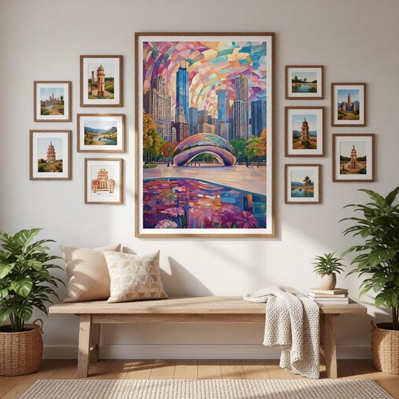 Chicago Bean Reflections Poster Print