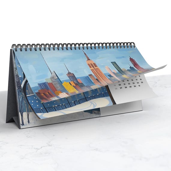 New York 2027 Desk Calendar