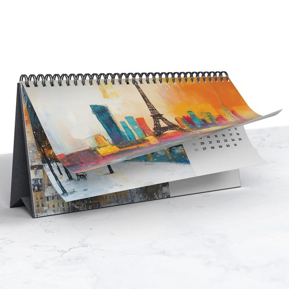 Paris 2027 Desk Calendar