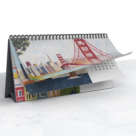 San Francisco 2027 Desk Calendar